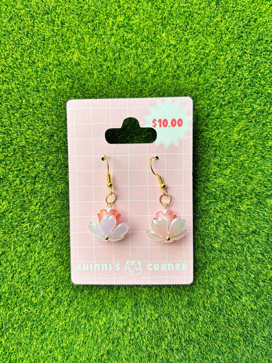 Lotus Drop Earrings (Pre-Order)