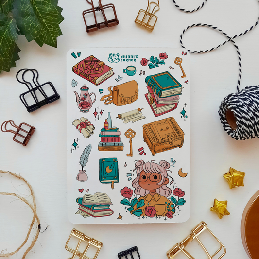 Witchy Book Club Sticker Sheet