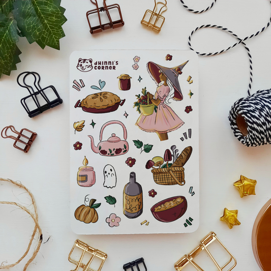 Harvest Witch Sticker Sheet