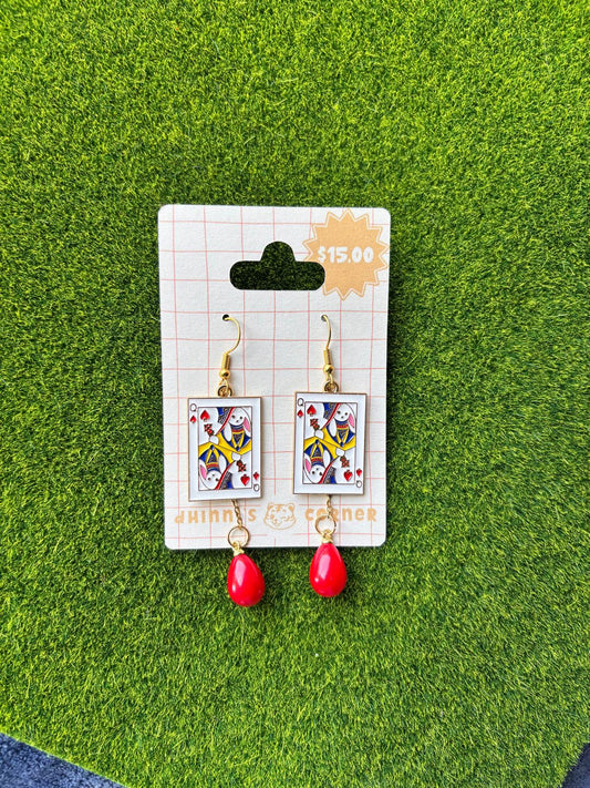 Queen of Hearts Drop Earrings (Pre-Order)