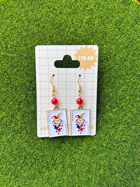 Joker Card Earrings